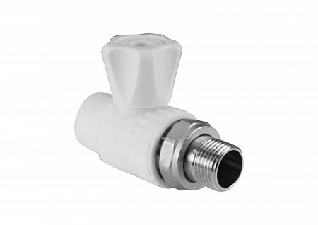 Кран PP-R шаровой Дн25 х3/4&quot; для радиатора прямой (50/10) Valfex